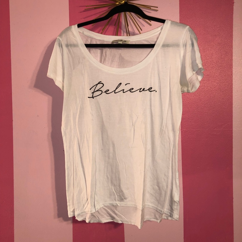 Express white scoop neck shirt!